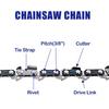 10-Zoll Kettensägenkette 40 Treibglieder Sägezubehör Ersatz Kettensägenkette 3/8" LP 0,043" Spur Sägekette zum Schneiden von Holz