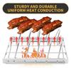 Portable Rib Rack Folding Steak Rack Easy to Use Turkey Roasting Rack  BBQ