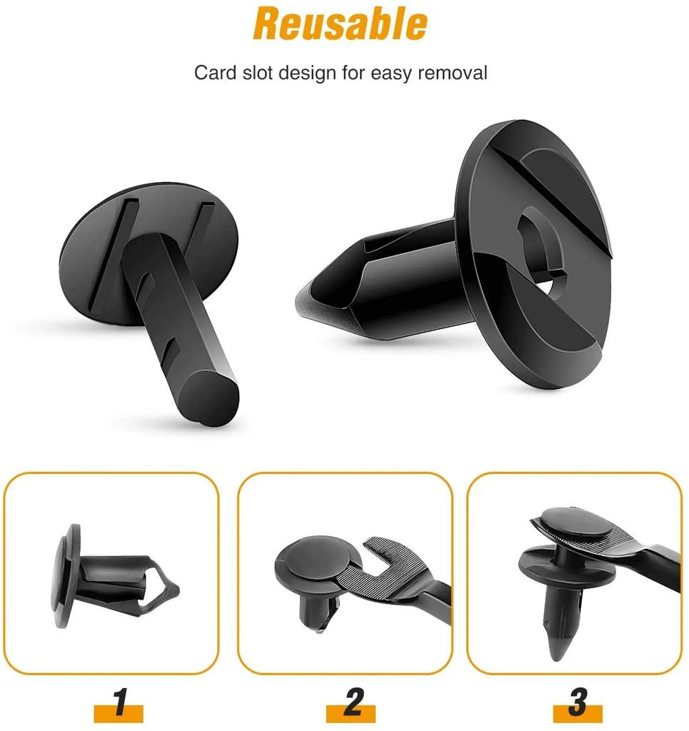 100 stücke Mixed Auto Fastener Clip Auto Körper Push Retainer Pin Niet Stoßstange Tür Trim Panel Retainer Fastener Kit auto Zubehör