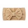 48 colors Baby Bowknot Hairband Broadside Headband Kids Girls Boutique Elastic Protect Turban Headwear Baby Hair Accessories