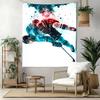Hockey1 Wall Decor Tapestry Art For Pet Memorial Birthdaywedding Party Backdrop Family Gift