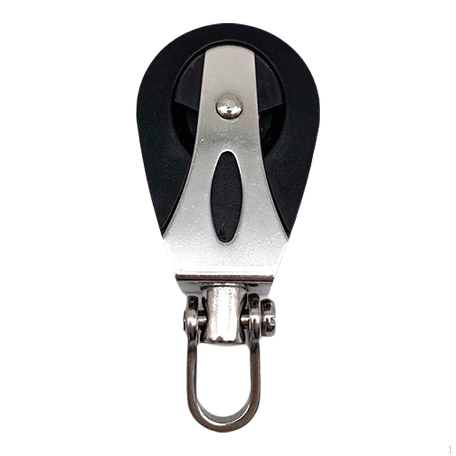 

Одинарный шкив Морские детали для лодок Фурнитура 40 мм Трос Буксировочное колесо Нержавеющая сталь Нейлоновый блок