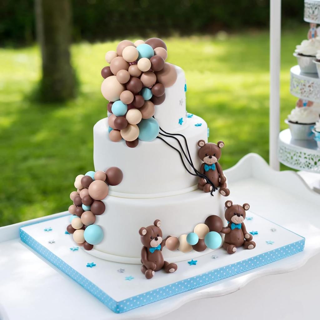 Balls Cake Topper Balloons Cupcake Topper DIY Cake Insert Topper Foam Cake Balls Baking Decoration for Wedding Anniversary