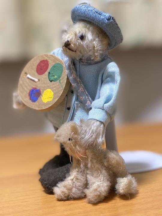 [USED] Teddy Bear Painter and Cat