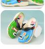 Pringles Mr. Big Beard Cartoon Crocs: Kids' Non-slip Beach Sandals & Slippers