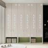 10pcs 3D Mirror Diagonal Lace Wall Stickers Acrylic Porch Wardrobe Border Decoration Wall Decals Self-adhesive DIY Art Mural