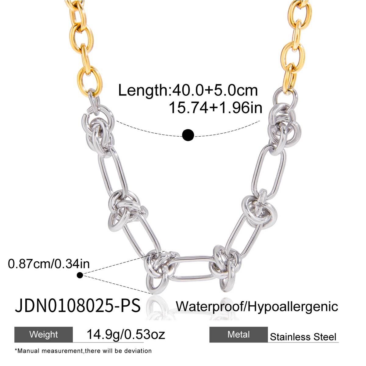 

Youthway Минималистичное разноцветное колье-цепочка для женщин Позолоченная цепочка из нержавеющей стали Простое модное ювелирное изделие Подарок