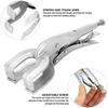 Adjustable Pipe Welding Butt Pliers High Hardness Grip Vise Pliers  Grinding
