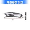 Vehicle Wheel Arch Guard Protector Trim Carbon Fiber Style Protective Layer Weather Resistant PVC Material Easy Mounting