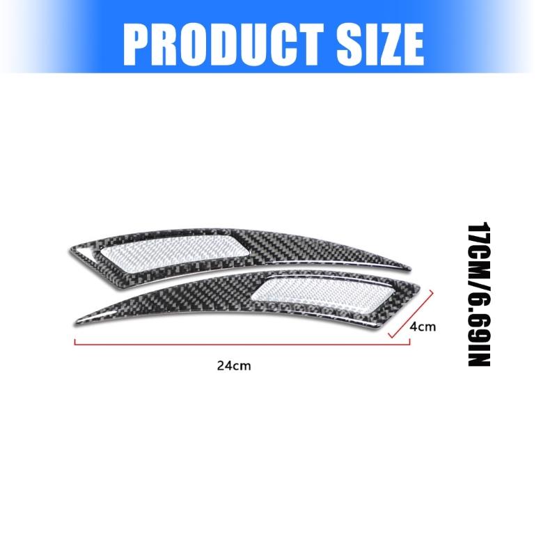 Vehicle Wheel Arch Guard Protector Trim Carbon Fiber Style Protective Layer Weather Resistant PVC Material Easy Mounting
