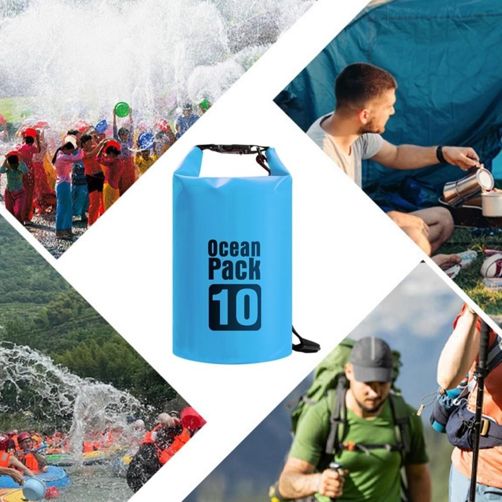 10L Waterproof Dry Bag Large-Capacity Beach Backpack Swimming Bucket Bag  Beach Swimming