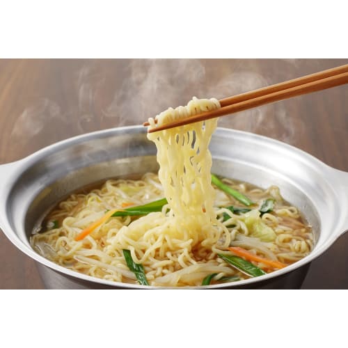 Yoshikawa 18cm Stainless Steel Two-Handled Pot, Gas and Induction Compatible, Ideal for Bowls and Ramen, Made in Japan, Deep, with Graduations, Serves