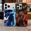 M-Megumi F-Fushiguro Colorful Silver Back Phone Case For IPhone 17 16 15 14 13 12 11 Plus Pro Max Plus