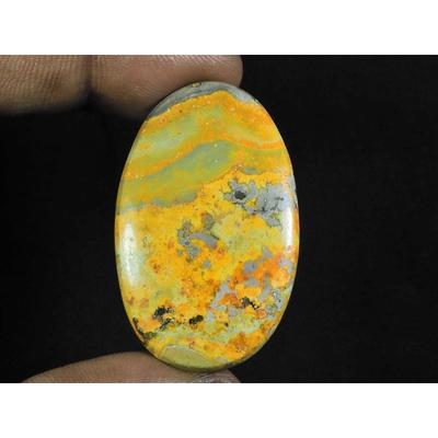 45Cts. Natural Bumble Bee Jasper Oval Cabochon Loose Gemstone 26X42X05 MM D-117