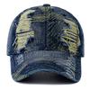 New Style Unisex Cap Tear Style Hole Vintage Starry Sky Pattern Baseball Caps Man Women Casual Outdoor Streetwear Denim Hat