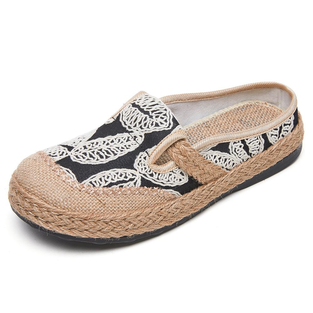 Scarpe basse casual da donna senza schienale Scarpe da passeggio traspiranti slip-on Scarpe basse estive Scarpe comode da donna Ciabatte Sandali con punta chiusa Mocassini bassi