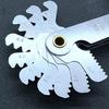 Useful 55/60 Degree Screw Thread Pitch Cutting Gauge Blades Gage Dual Head Measuring Tool
