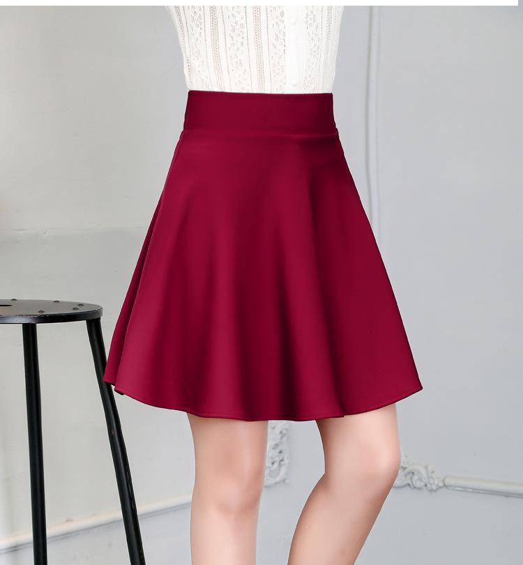 2024 Plus Size A-Line Mid-Length High-Waisted Puffy Skirt for Women - Sailor Dance Style