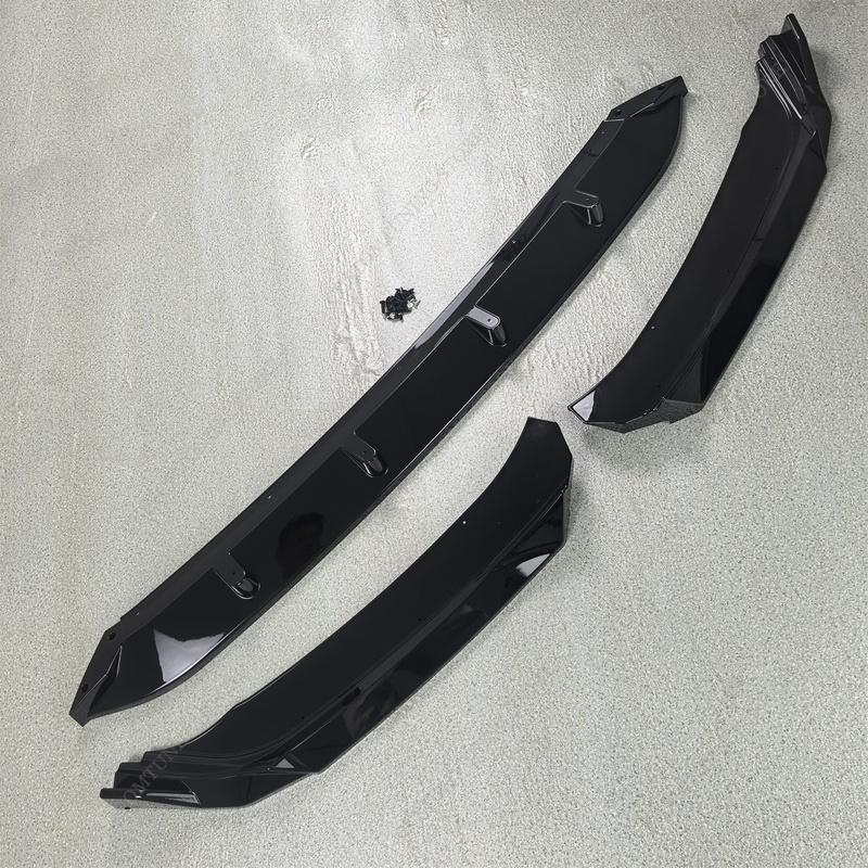 Glänzendes Schwarzes ABS Frontstoßstangenlippe Spoiler Splitter Klinge Diffusor für VW Arteon R-line 2021-2025 Facelift Bodykits Tuning