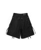 Eonibeu Cargo Wide Bermuda Pants Black