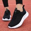 Women’s Breathable Knit Lightweight Running Sneakers Lace Up Non Slip Cushioned Casual Walking Shoes