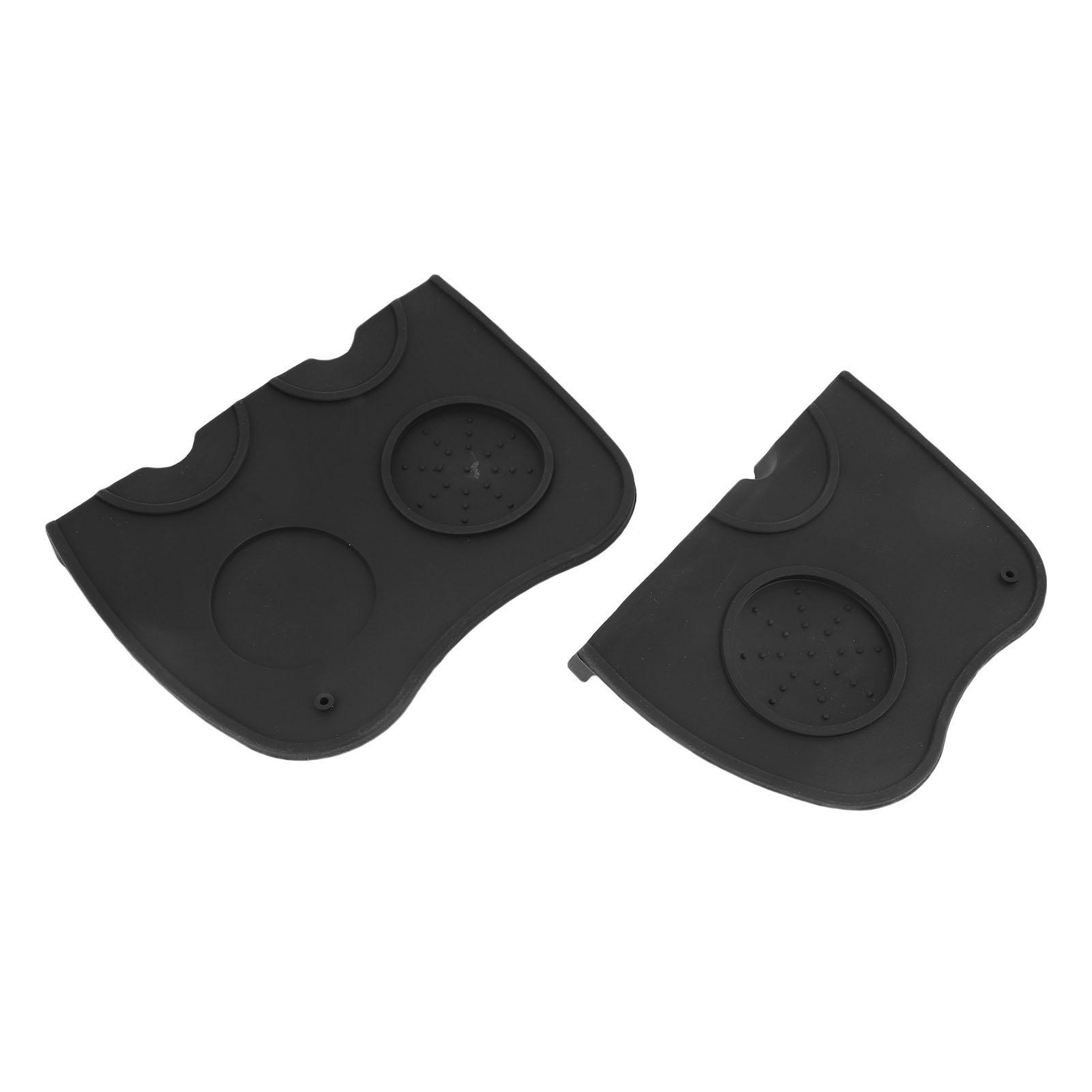 

2Pcs Coffee Tamper Mat Silicone Non Slip Multifunctional Tamping Pad for Kitchen Bar