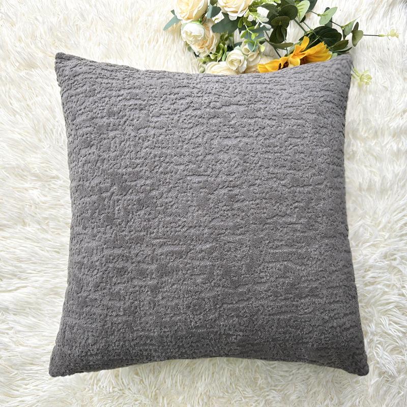2PCS Soft Chenille Bamboo Throw Pillow Covers. Solid Color Decorative Cushion Covers with Zipper Closure Suitable for Sofa Bed Living Room Decoration