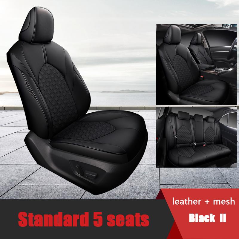 Custom Car Seat Covers For Toyota Camry Hybrid  2018- 2025 Interior Accessories Faux Leather All-Weather Protection