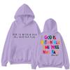 Letter Print Hooded Sweatshirts Women'S Basi