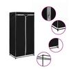 Kleiderschrank-Set 2 Stück Schwarz 75 * 50 * 160 cm