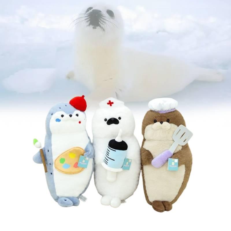 Otter Stuffed Sea Animals Cute Chef Cartoon Girls Children Holiday Gift Doll