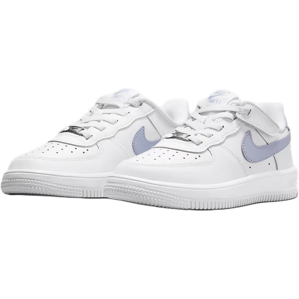 Nike Air Force 1 Low Easy On Lightweight Versatile Durable Low Top Kids Skate Shoes White Kids Sneaker IH4498-112