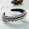 Sponge Headband Fashion Beautiful Rhinestone-Encrusted Ball Hair Palace Style Accessories Velvet Fabric Ladies