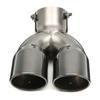 Universal Car Exhaust Muffler 63-76mm 3 Inch Round Tip Stainless Steel Tail Rear Chrome Exhaust Pipe Round