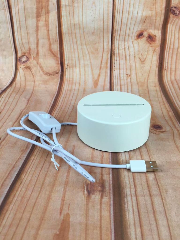 Cute 3D Acrylic LED Night Light Touch Control Mode Decorative Table Illusion for Children