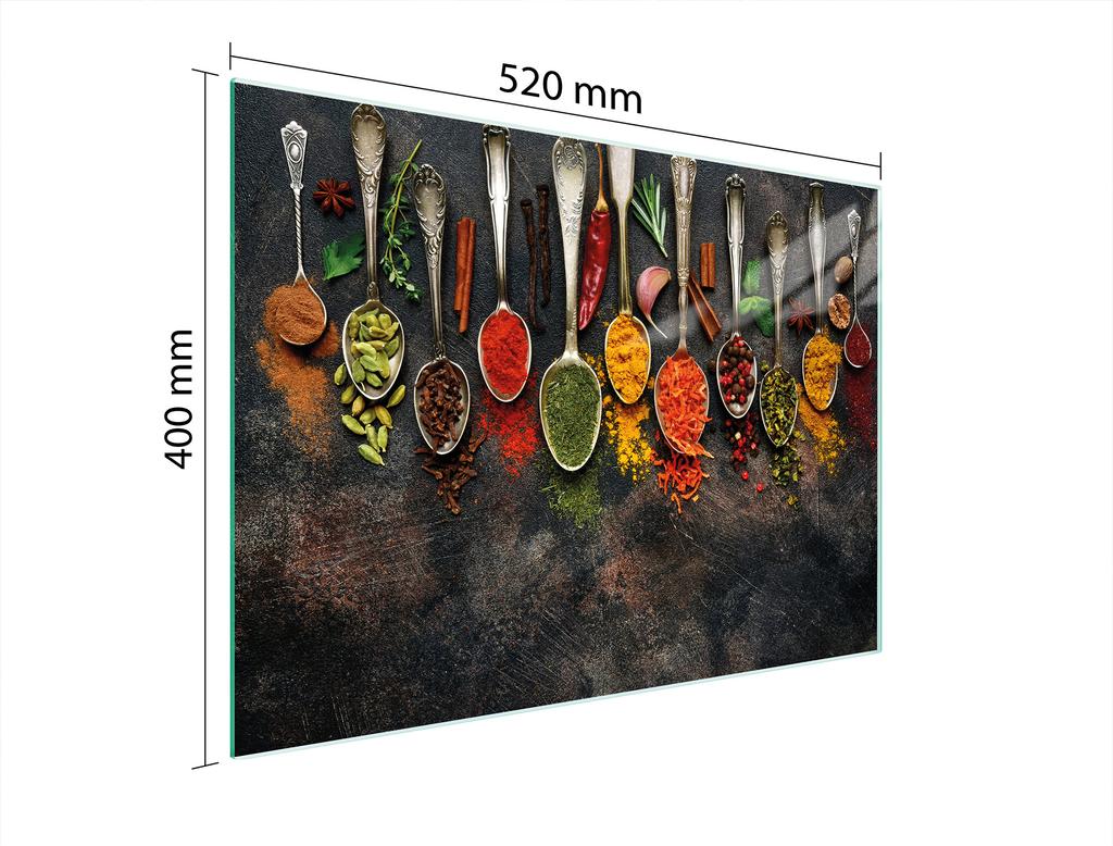TAGLIERE IN VETRO 52x40 SPEZIE