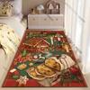 Festive Christmas treats decorations carpet Yoga living room room decor children's crawling mat doormat area rug