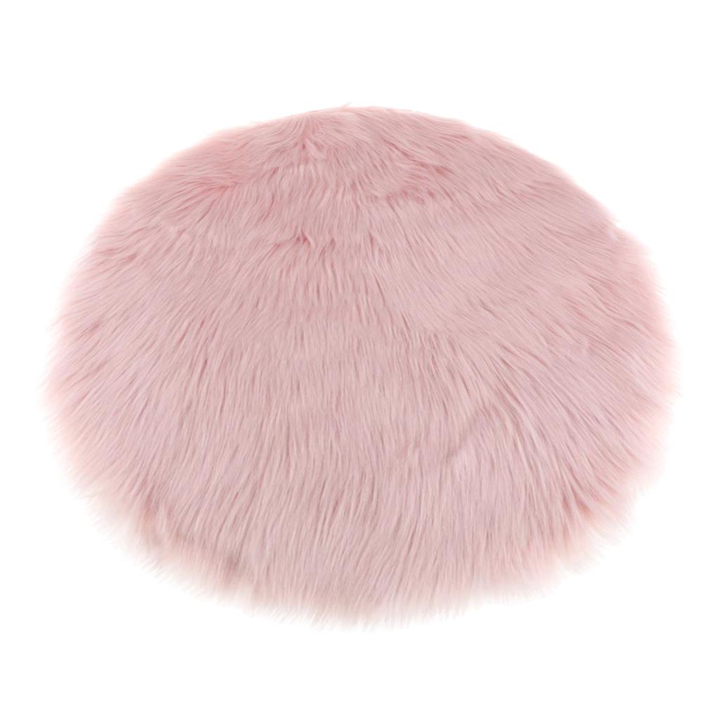 Artificial Sheepskin Rug Shaggy Fleece Fluffy Area Rug Washable Non Slip Mat for Kids Playroom Nursery Baby Crawling
