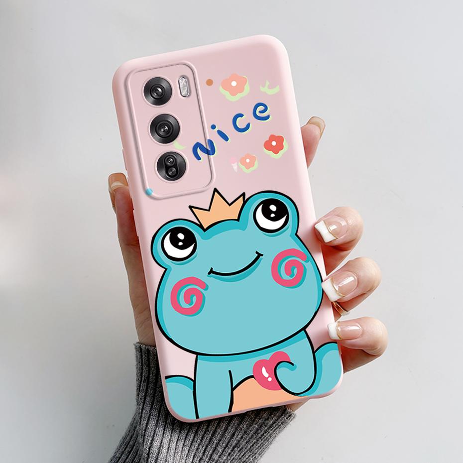 

For OPPO Reno 12 Pro Case Cute Bear Cartoon Frog Back Cover Matte Silicone Soft Phone Case For OPPO Reno 12 Reno12 Pro 5G Fundas Reno 12 Pro 5G