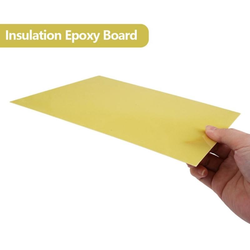12Pcs High Temperature Resistant Epoxy Fiberglass Sheets Electrical Insulation Epoxy Board F Class 155°C