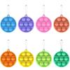 Children Adult Push Bubble  Sensory Toy Key Ring Educational Toy