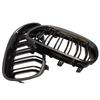 For BMW E60 E61 2003-2009 M5 525i 528i 528xi 530i Glossy black kidney-shaped front sport grille hood grille