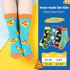 Boys Socks 6-8 Years Old Crazy Socks for Kids Silly Funny Novelty Dress Socks 10-12 for Boy Girl Birthday Christmas Gift