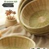 Handmade Bamboo Woven Basket for Fruits and Vegetables