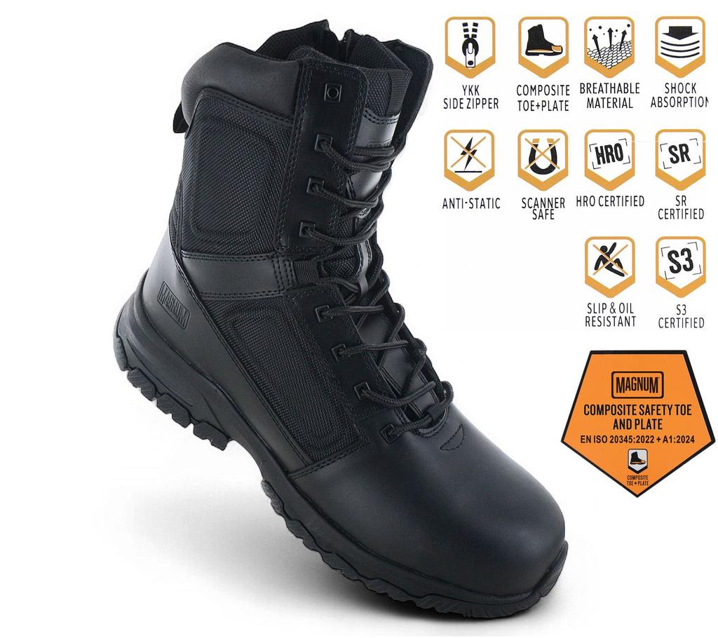 MAGNUM VANGUARD 8.0 SZ CT CP WP - Men's Safety Boots S3 Duty Boots Tactical Boots Black M810084-021 ORIGINAL