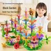 DIY Ever-Changing Flower Puzzle Toys for Kids - New Chinese Style Garden Building Blocks & Handicrafts
