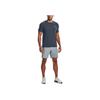 Under Armour Solid Color Elastic Waist Straight Leg Sports Shorts Men Bottoms Harbor-Blue 1373780-465