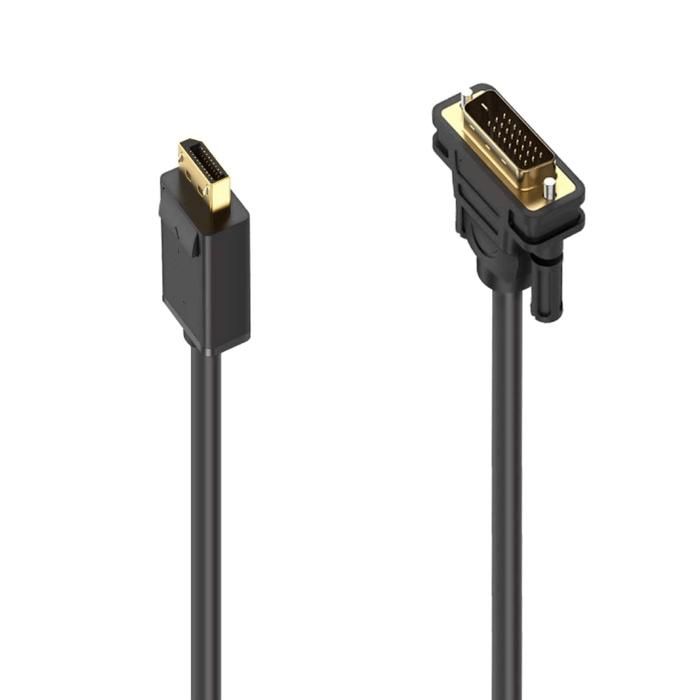 Câble Ewent EC1441 DisplayPort vers DVI-D 1,8 m Noir