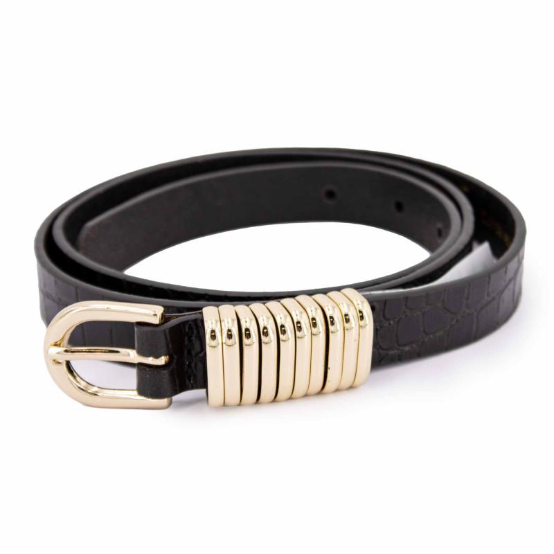 

Ремень кожаный 02t921w-p.3-10блк- Женский DEELUXE 74