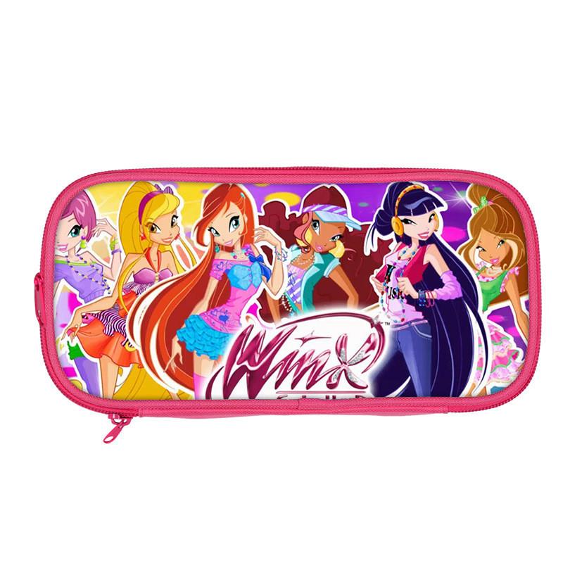 Winx Club Pencil Case Double Layer Storage Organizer For Students And Kids